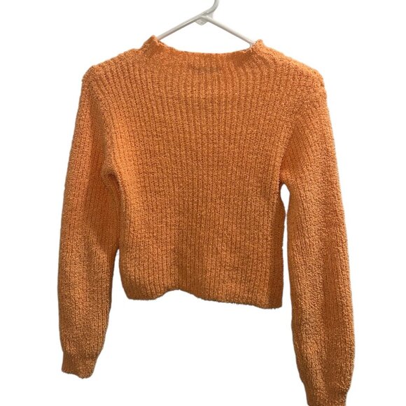 Zara Orange‎ Cropped Knit Sweater - Size S - Picture 2 of 4